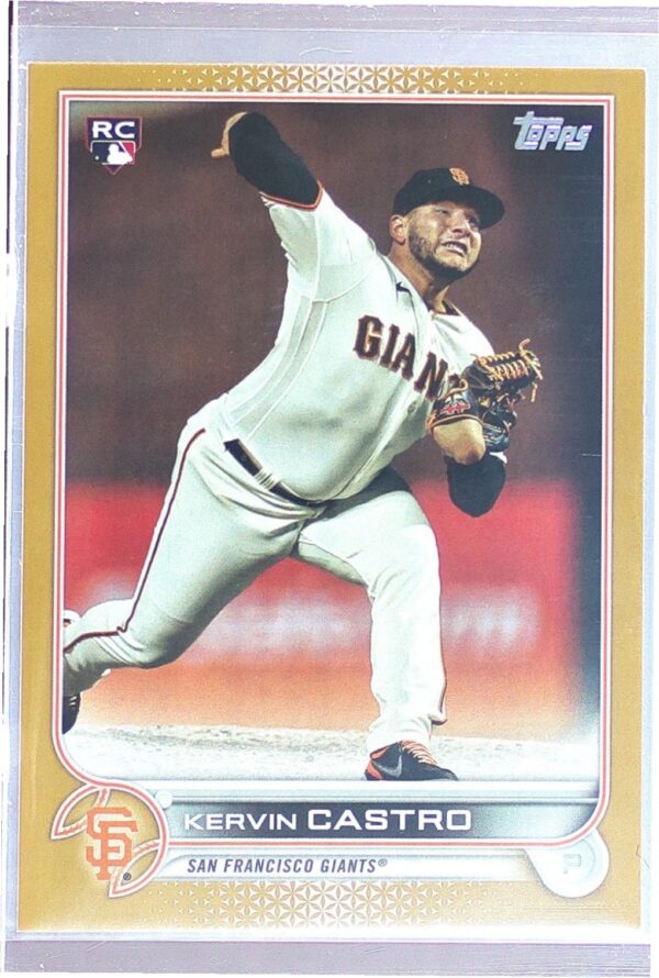 2022 Topps Kervin Castro Gold /2022 RC #413 Giants