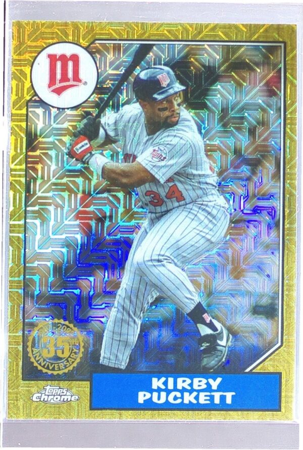 2022 Topps Kirby Puckett #T87C2-40 Twins 1987 Topps 35th Anniversary Mojo