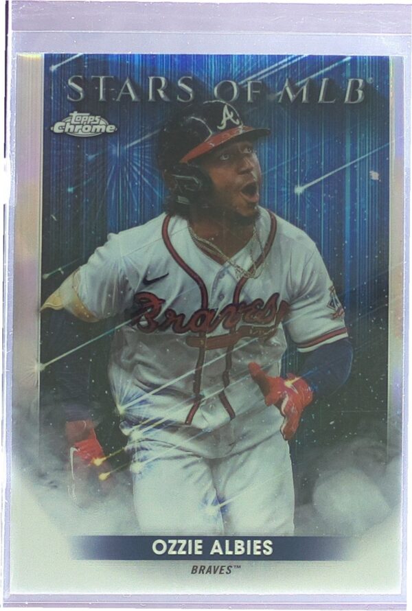 2022 Topps Ozzie Albies #SMLBC-35 Braves Stars of MLB Chrome Refractor