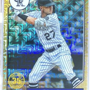 2022 Topps Trevor Story #T87C-21 Rockies 1987 Topps 35th Anniversary Mojo