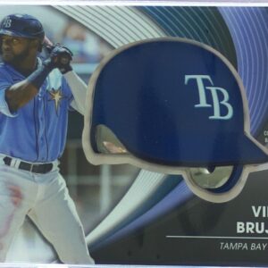 2022 Topps Update Vidal Brujan #BH-VB Rays Commemorative Batting Helmet Relic
