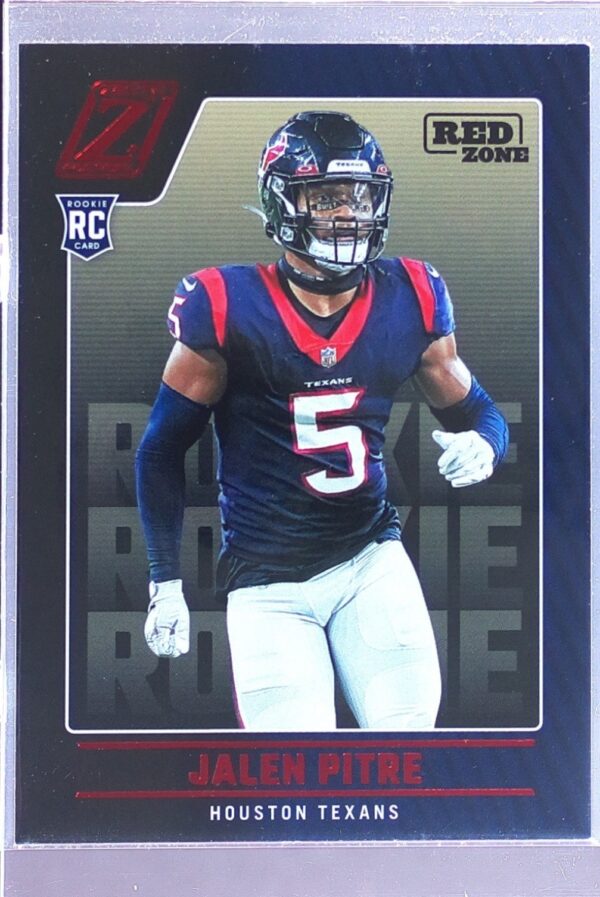2022 Zenith Jalen Pitre Red Zone RC #189 Texans