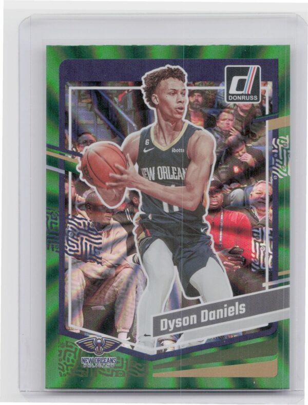 2023-24 Donruss Dyson Daniels Green Laser Holo #149 Pelicans