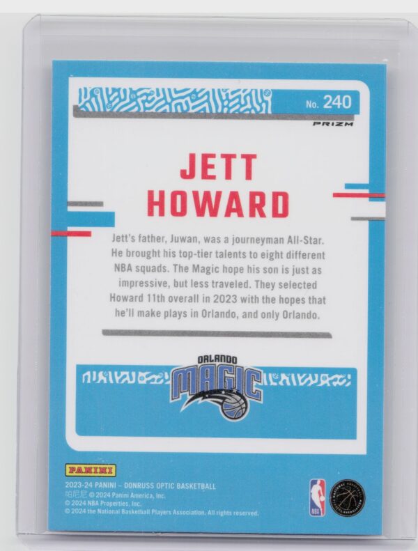 2023-24 Donruss Optic Jett Howard Holo 240 Magic - Image 3