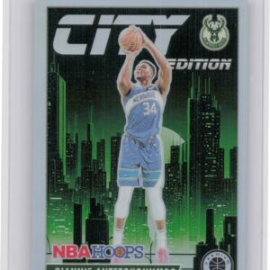 2023-24 Hoops Premium Stock Giannis Antetokounmpo 19 Bucks City Edition