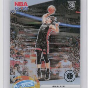 2023-24 Hoops Premium Stock Jaime Jaquez Jr. RC 1 Heat Attack The Rack