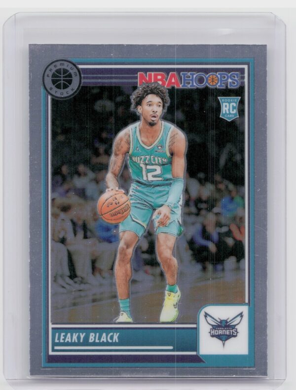2023-24 Hoops Premium Stock Leaky Black RC 248 Hornets