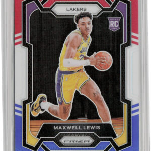 2023-24 Panini Prizm Maxwell Lewis Prizms Red White and Blue #143 Lakers