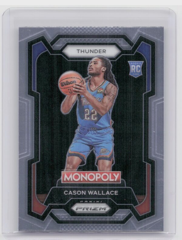 2023-24 Panini Prizm Monopoly Cason Wallace Rookie RC #63 Thunder