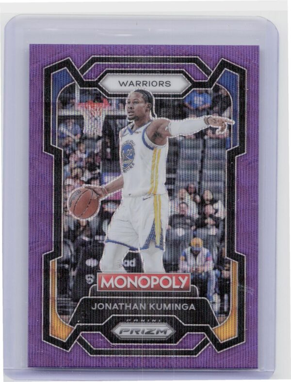 2023-24 Panini Prizm Monopoly Jonathan Kuminga Purple #30 Warriors
