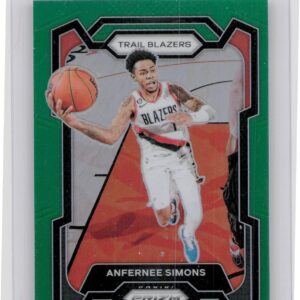 2023-24 Prizm Anfernee Simons Prizms Green #106 Blazers