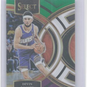 2023-24 Select Devin Booker Green White Purple Prizms #143 Suns