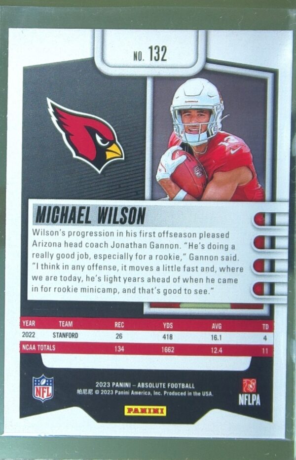 2023 Absolute Michael Wilson Retail RC #132 Cardinals - Image 3