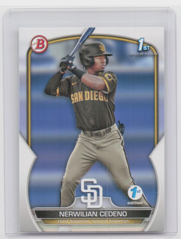 2023 Bowman 1st Edition Nerwilian Cedeno #BPPF-81 Padres
