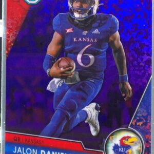 2023 Bowman University Chrome Jalon Daniels Purple Mini Diamond Refractor /399