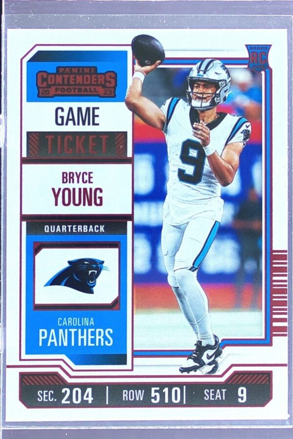 2023 Contenders Bryce Young Game Ticket Bronze RC #15 Panthers