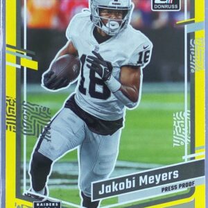 2023 Donruss Jakobi Meyers Press Proof Yellow #177 Raiders