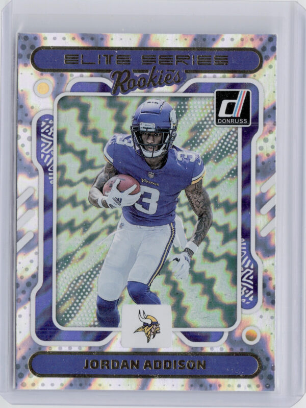 2023 Donruss Jordan Addison #10 Vikings Elite Series Rookies