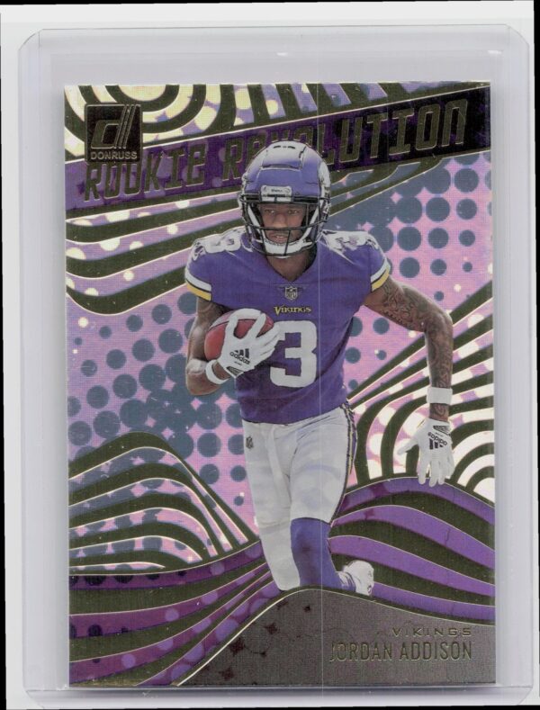 2023 Donruss Jordan Addison #RR-17 Vikings Rookie Revolution