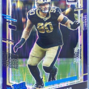 2023 Donruss Optic Bryan Bresee Purple Shock RC #276 Saints