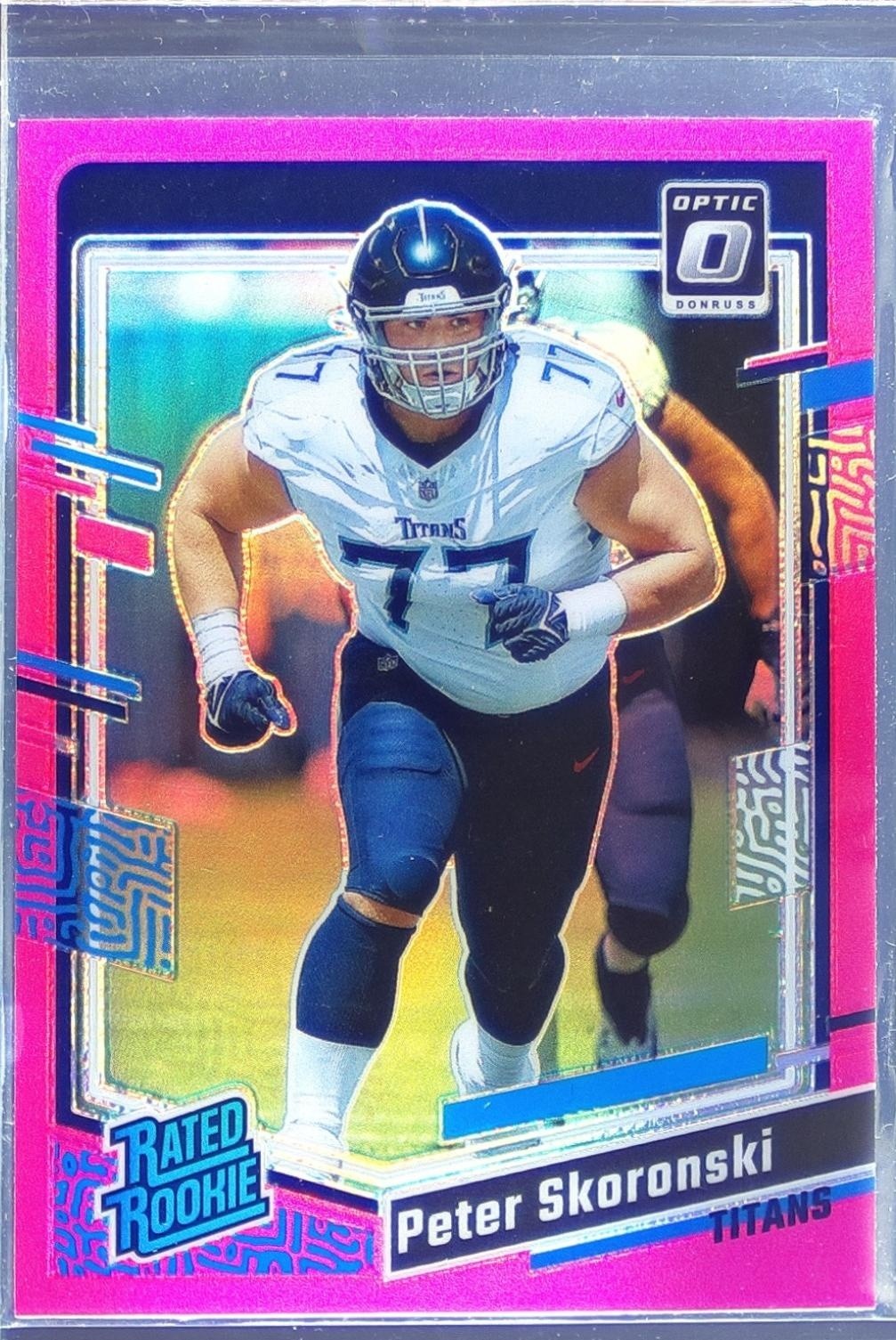 2023 Donruss Optic Peter Skoronski Pink RC #296 Titans