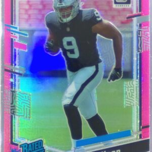 2023 Donruss Optic Tyree Wilson Pink RC #262 Raiders