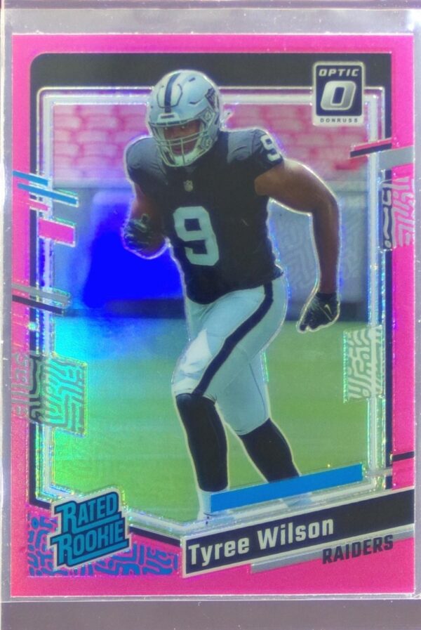 2023 Donruss Optic Tyree Wilson Pink RC #262 Raiders