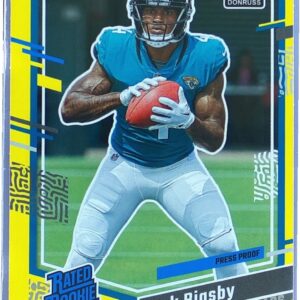 2023 Donruss Tank Bigsby Press Proof Yellow RC #348 Jaguars