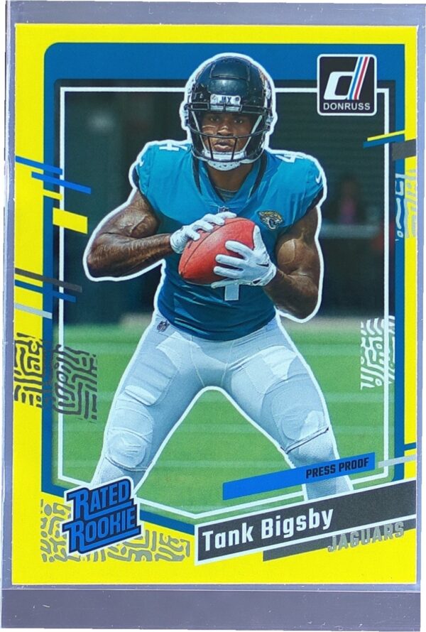 2023 Donruss Tank Bigsby Press Proof Yellow RC #348 Jaguars