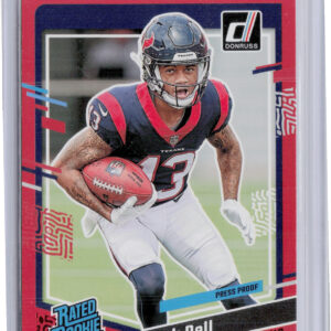 2023 Donruss Tank Dell Press Proof Red #341 Texans