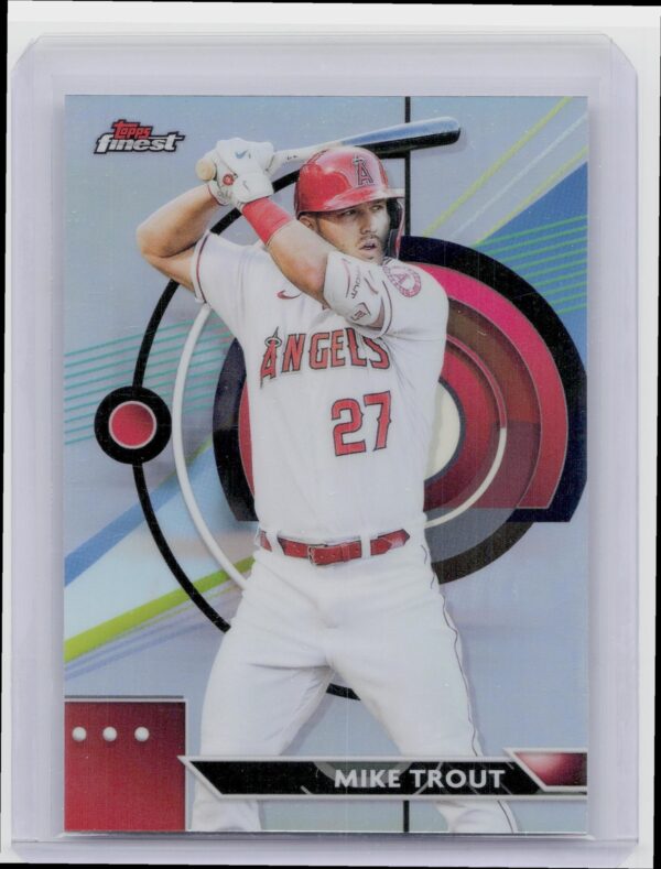 2023 Finest Mike Trout Refractor #90 Angels
