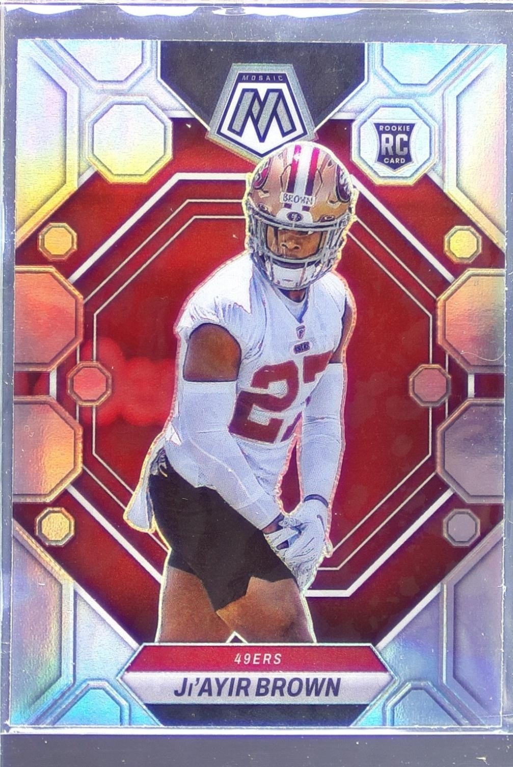 2023 Mosaic Ji'Ayir Brown Silver RC #334 49ers