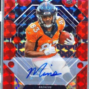 2023 Mosaic Marvin Mims Rookie Autographs Mosaic Red Auto /199 #346 Broncos