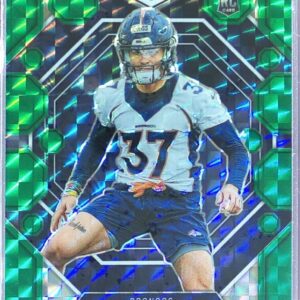 2023 Mosaic Riley Moss Green Mosaic RC #358 Broncos