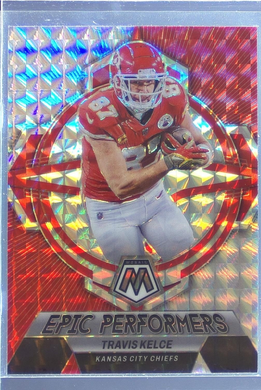 2023 Mosaic Travis Kelce #EP-TK Chiefs Epic Performers Mosaic