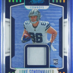 2023 Panini Absolute Luke Schoonmaker MEM #ARM-18 Cowboys Absolute Rookie Materi