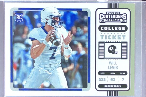 2023 Panini Chronicles Draft Picks Will Levis RC #2 Wildcats Contenders College