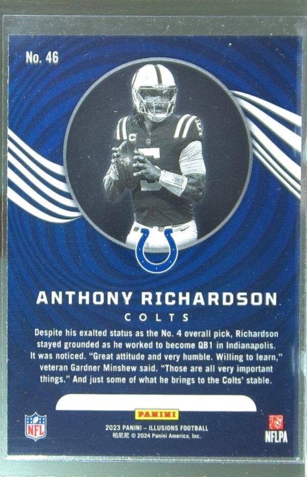 2023 Panini Illusions Anthony Richardson RC #46 Colts - Image 3