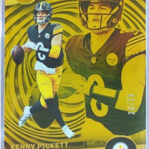2023 Panini Illusions Kenny Pickett Gold Trophy Collection /25 #87 Steelers