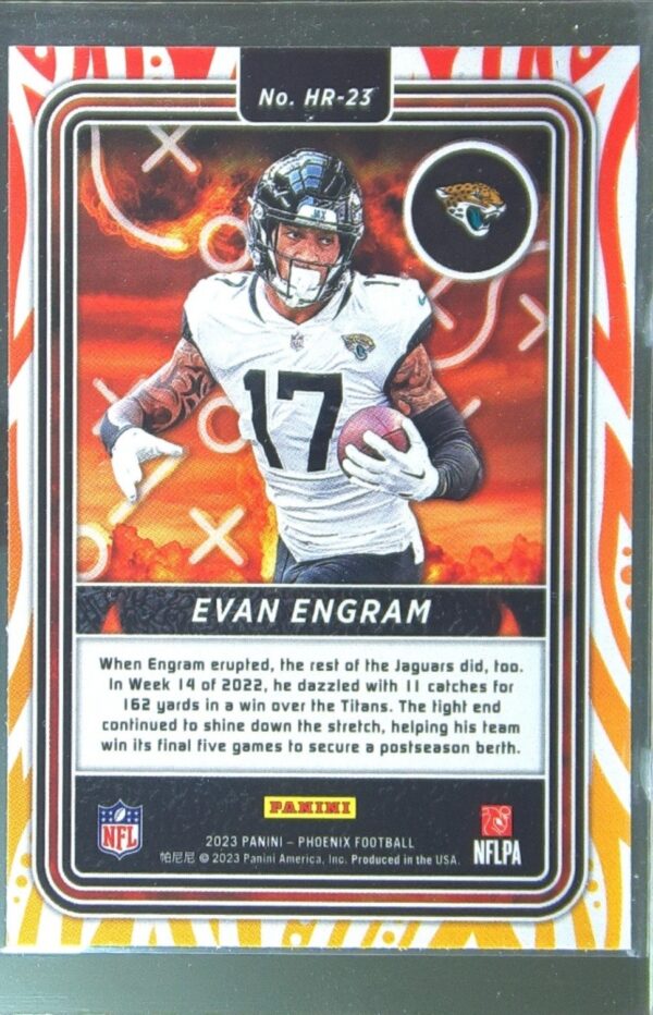 2023 Panini Phoenix Evan Engram #HR-23 Jaguars Hot Routes - Image 3