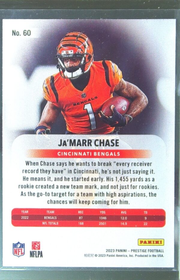 2023 Panini Prestige Ja'Marr Chase Xtra Points Dots #60 Bengals - Image 3