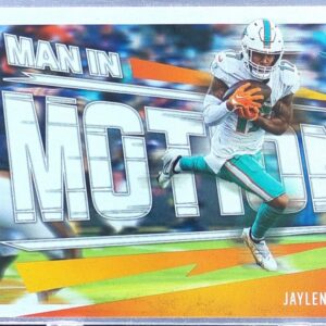 2023 Panini Rookies & Stars Jaylen Waddle #MM-16 Dolphins Man In Motion