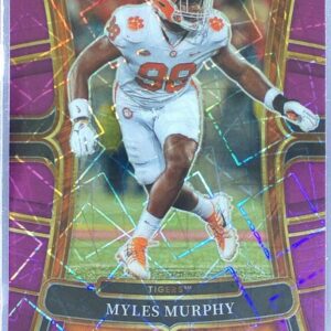 2023 Panini Select Draft Picks Myles Murphy Purple Lazer Prizm RC #11 Tigers