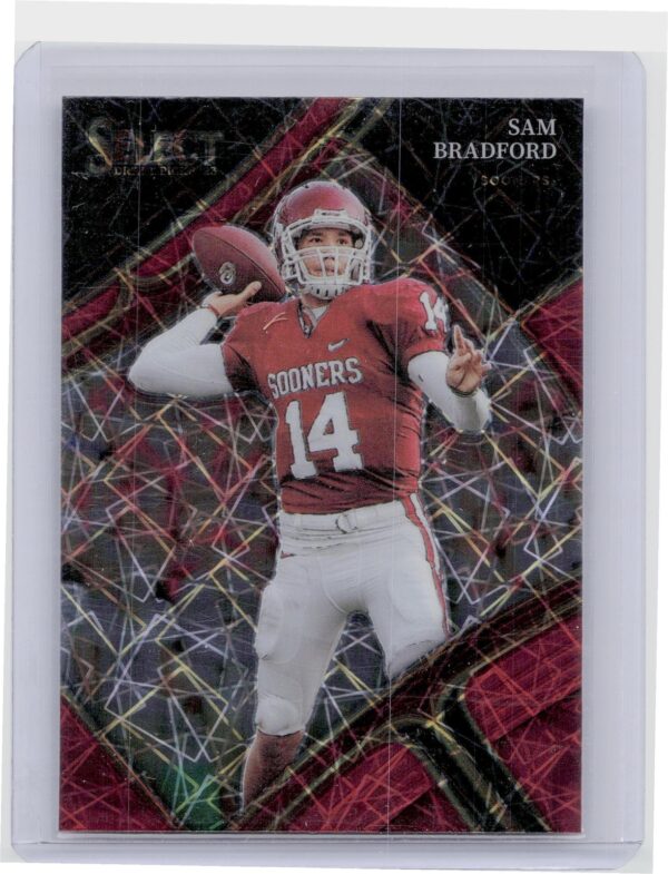 2023 Panini Select Draft Picks Sam Bradford Red Lazer Prizm #151 Sooners