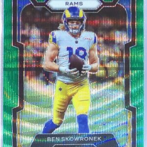 2023 Prizm Ben Skowronek Green Wave #163 Rams