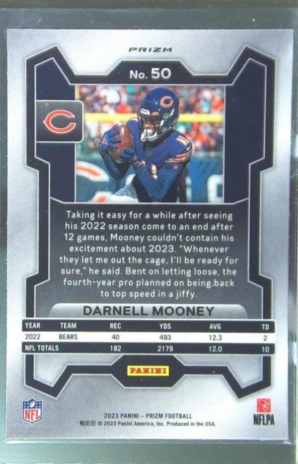 2023 Prizm Darnell Mooney Red Sparkle #50 Bears - Image 3