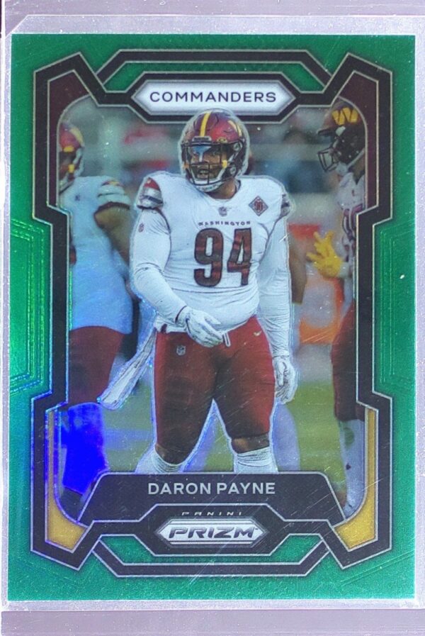 2023 Prizm Daron Payne Green #295 Commanders