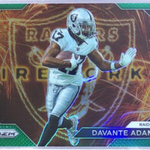 2023 Prizm Davante Adams #F-21 Raiders Fireworks Prizms Green