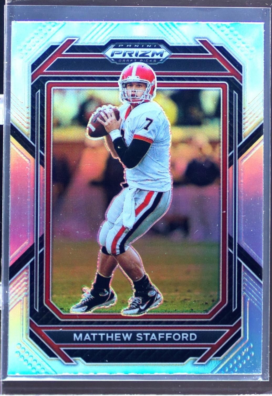 2023 Prizm Draft Picks Matthew Stafford Prizms Silver #74 Bulldogs