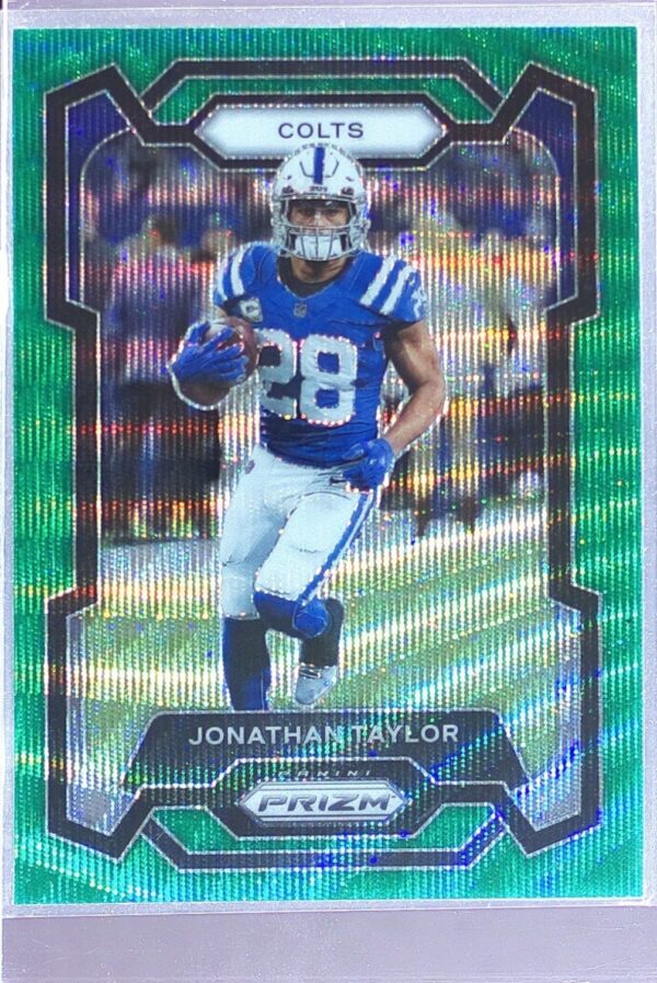 2023 Prizm Jonathan Taylor Green Wave #127 Colts
